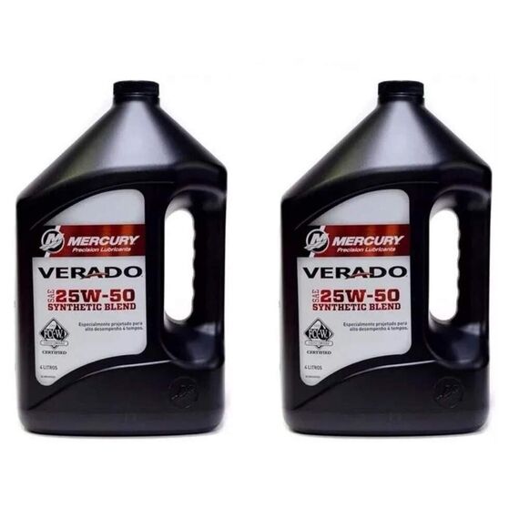 Óleo Sintético Verado p/ Motores de Popa 4T - 8 Litros