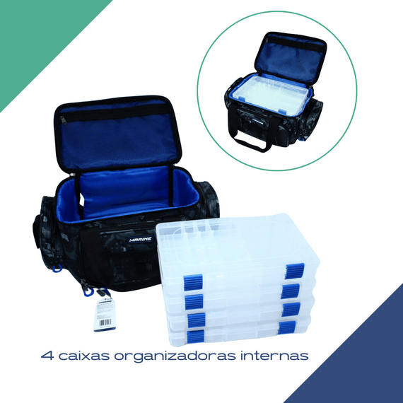 Bolsa De Pesca e Acessórios - Marine Sports - M-BP15C 20X30X25cm COM CAIXA - MARINE