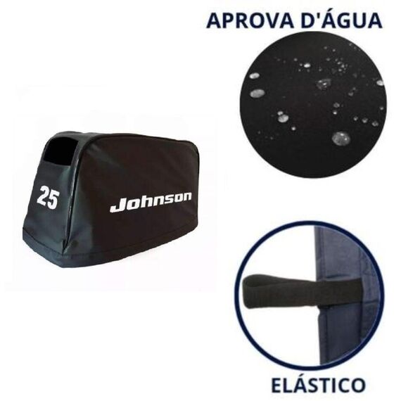 Capa de Capô p/ Motores de Popa - Johnson 25 HP Após 97