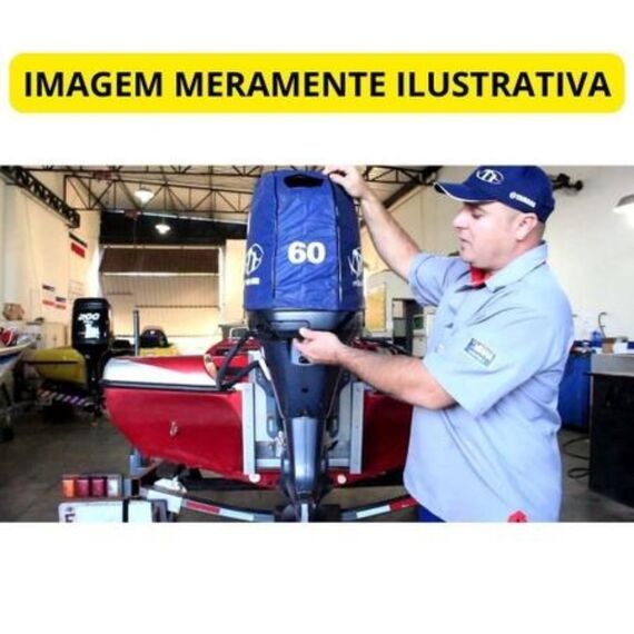 Capa de Capô p/ Motores de Popa - Yamaha 15 HP (Mod: 4 Tempos)