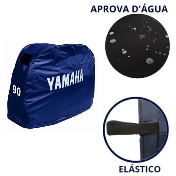 Capa de Capô p/ Motores de Popa - Yamaha 90 HP 4 Tempos - Após 2015