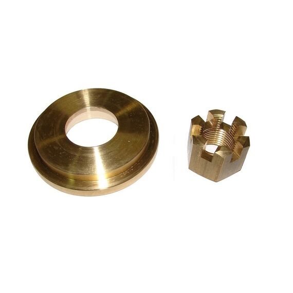 Espaçador / Arruela de Encosto c/ Porca Hélice Mercury / Mariner 135 a 250 HP (Mod: V6)