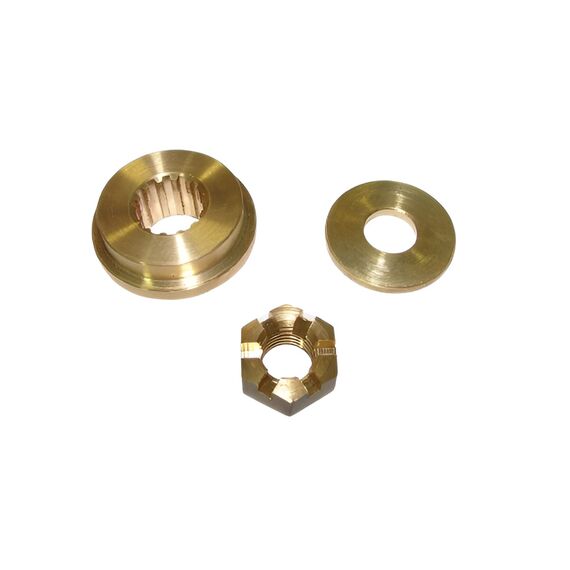 Espaçador / Arruela de Encosto c/ Porca Hélice Mercury / Tohatsu 15 / 18 HP (Mod: Super)