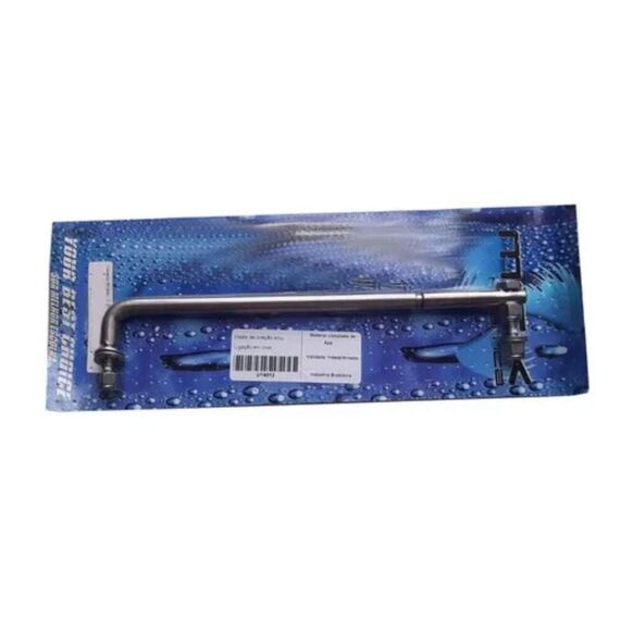 Haste de Direção em INOX p/ Motores de Popa - 32cm - Universal