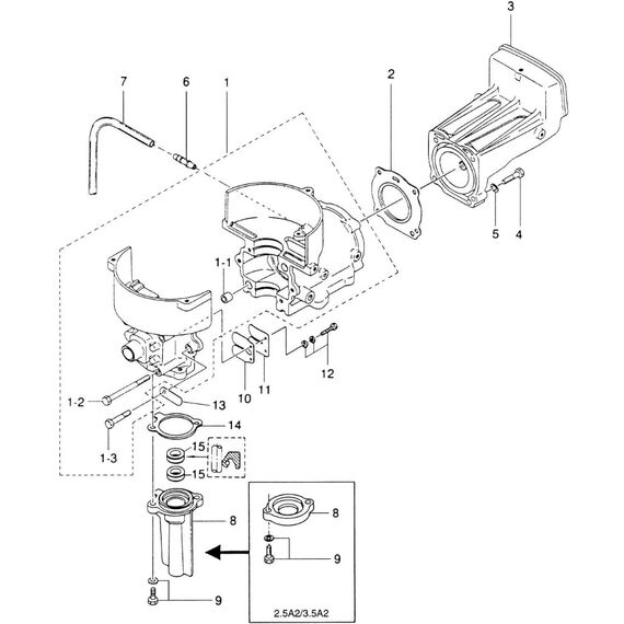 Junta do Cabeçote p/ Motor de Popa - Mercury / Tohatsu 5HP