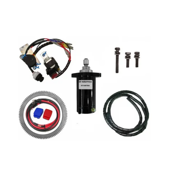 Kit Partida Elétrica Motor de Popa Yamaha 20hp - 4T