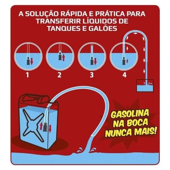 Mangueira Mágica 2,0 metros P/ Transferência de Líquidos - 7/8