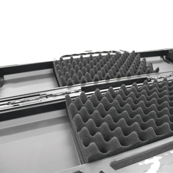 Porta Varas Caixa - Retrátil - Marine Sports - 1,5cm a 2,20m - CINZA - MS-RH12