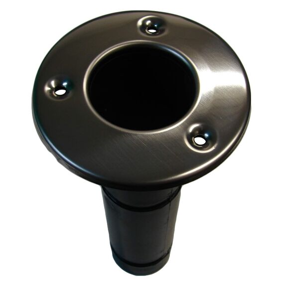 Porta Varas / Caniço Embutir Reto em ABS Premium s/ Tampa + Acabamento em Inox