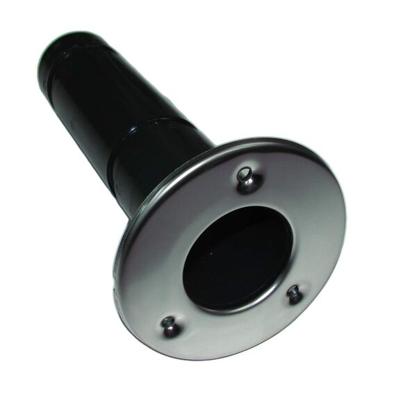 Porta Varas / Caniço Embutir Reto em ABS Premium s/ Tampa + Acabamento em Inox