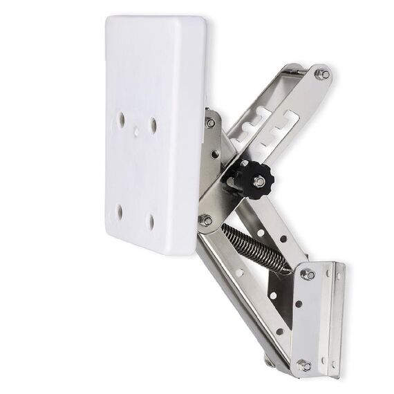 Suporte p/ Motor Auxiliar até 20HP em Inox c/ Base em Nylon Branca