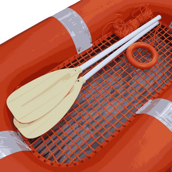 Balsa Salva-Vidas Flutuante Rígida - 10 pessoas - Homologada