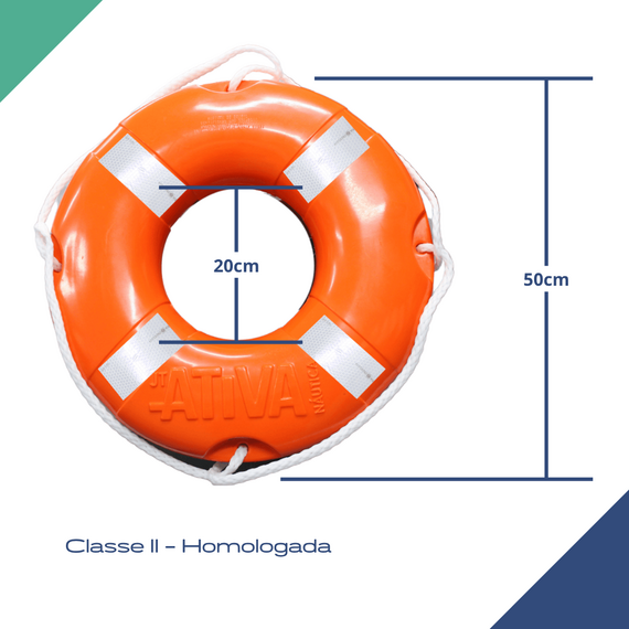 Boia Circular Classe II - 50 cm - Ativa - Homologado