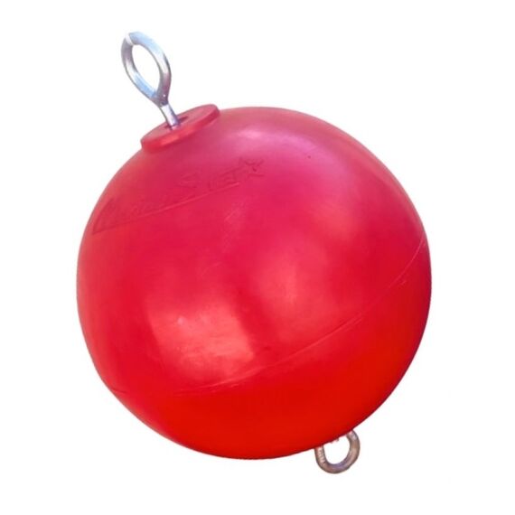 Boia de Demarcação / Arinque Redonda c/ Ferragens - VERMELHA - 40cm