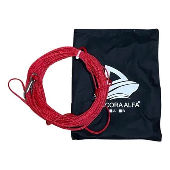 Cabo Para Boia de Reboque c/ Bolsa + Mosquetão INOX - 20 metros - Alfa
