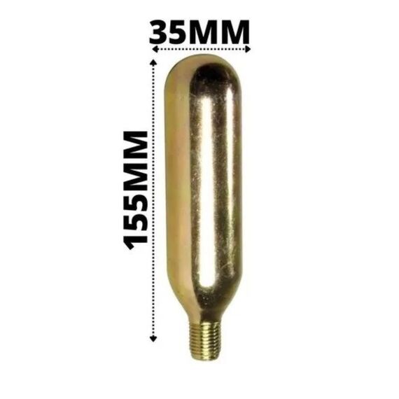 Cilindro Ampola de CO2 60G p/ Coletes Salva-Vidas e Infláveis