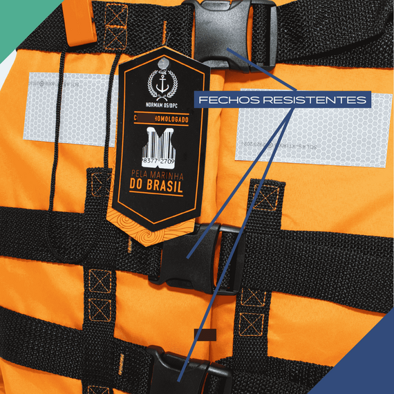 Colete Salva-Vidas Classe II - Jaleco - Tamanho G - Ativa - Homologado
