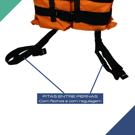 Colete Salva-Vidas Classe II - Jaleco - Tamanho GG - Ativa - Homologado