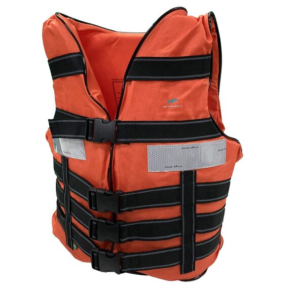 Colete Salva-Vidas Classe IV Profissional c/ Refletivo SOLAS - Tamanho Único - Mar & Cia - Laranja