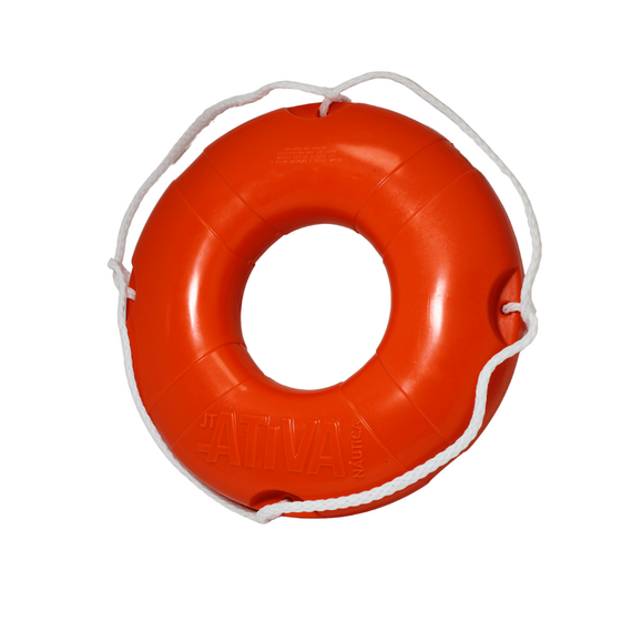 Kit Boia Circular Classe III - 50 cm - Ativa - Homologado + 20m Cabo Retinida - Branco