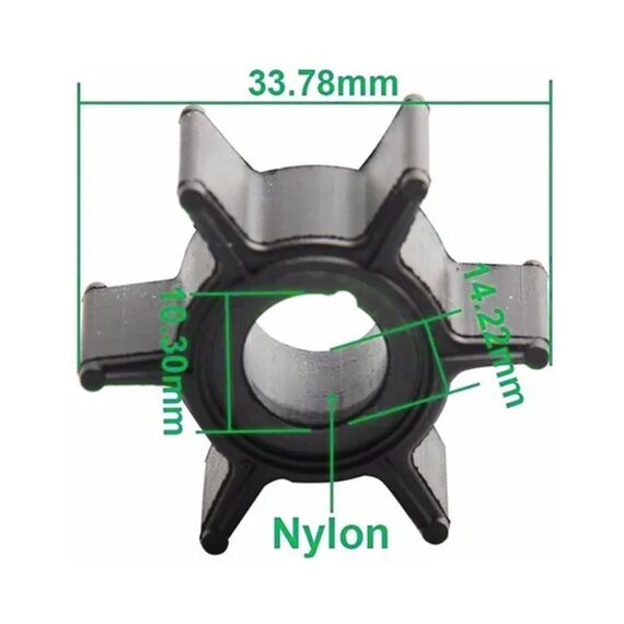 Rotor p/ Bomba de Água Mercury 3.3 HP e 4/5 HP - Original