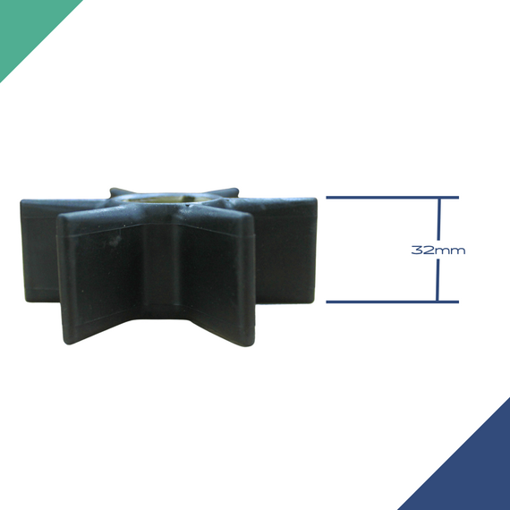 Rotor p/ Bomba de Água Mercury 75/90/115/200/225 HP (Mod: Americano) - Original