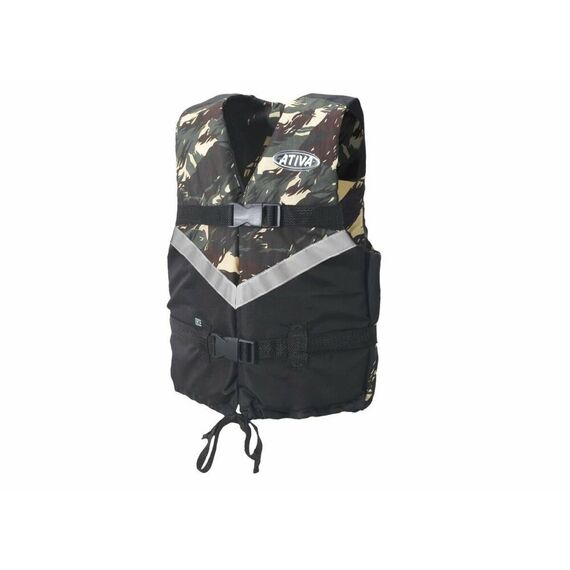 Colete Salva-Vidas Esportivo - Canoa 2.0 110kg - Ativa - Camuflado