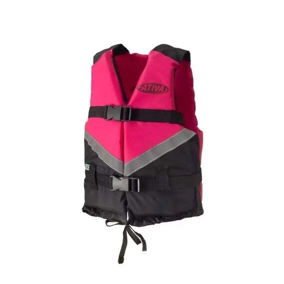 Colete Salva-Vidas Esportivo - Canoa 2.0 90kg - Ativa - Rosa