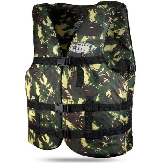 Colete Salva-Vidas Esportivo - Canoa 40kg - Ativa - Camuflado
