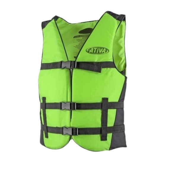Colete Salva-Vidas Esportivo - Canoa 50kg - Ativa - Verde
