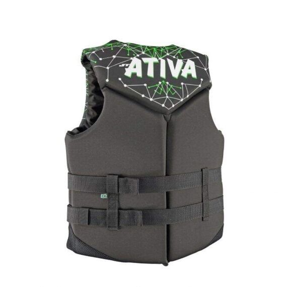 Colete Salva-Vidas Esportivo - Tamanho GG - Ativa 55 - Neoprene Verde