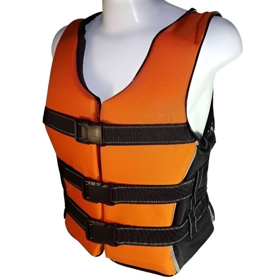 Colete Salva-Vidas Esportivo - Tamanho GG - Mar & Cia - Laranja