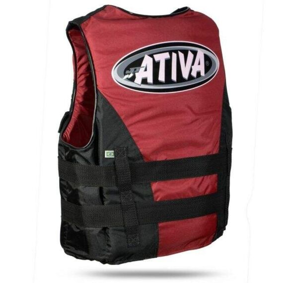 Colete Salva-Vidas Esportivo - Tamanho M - Ativa 55 - Vermelho