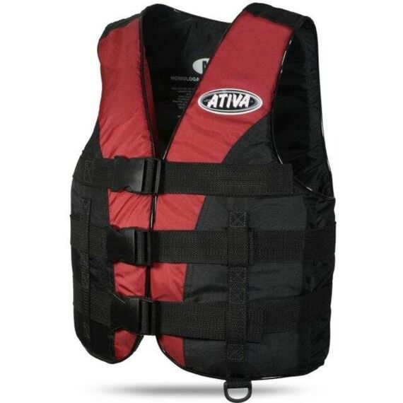 Colete Salva-Vidas Esportivo - Tamanho P - Ativa 55 - Vermelho