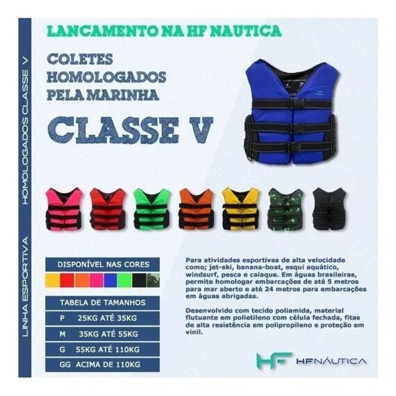 Colete Salva-Vidas Esportivo - Tamanho P - Mar & Cia - Verde