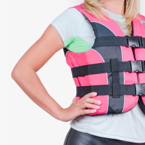 Colete Salva-Vidas Esportivo - Tamanho PP - Ativa 55 - Rosa