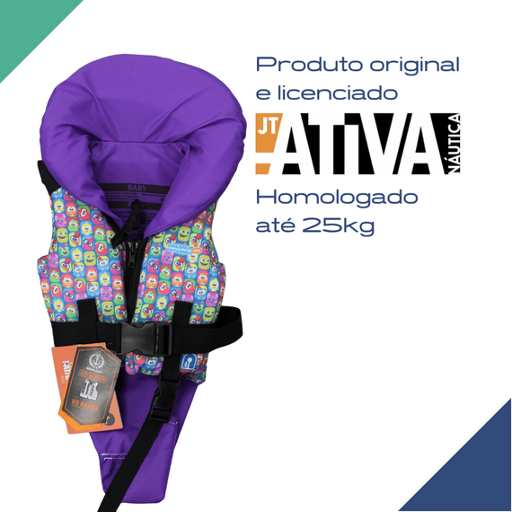 Colete Salva-Vidas Infantil Baby - Galinha Pintadinha PERSONAGENS - Ativa - Homologado