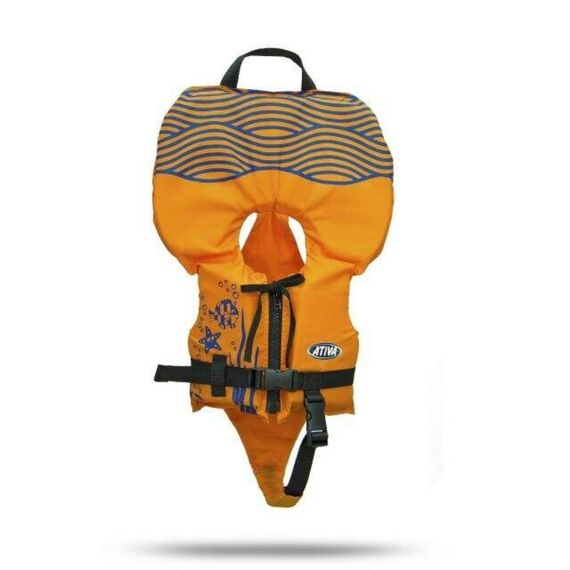 Colete Salva-Vidas Infantil Baby - Tamanho Único - Ativa - Laranja - Homologado