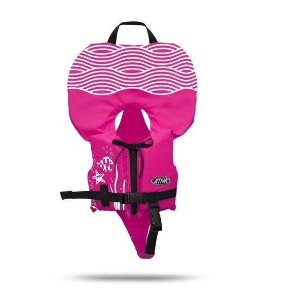 Colete Salva-Vidas Infantil Baby - Tamanho Único - Ativa - Rosa - Homologado