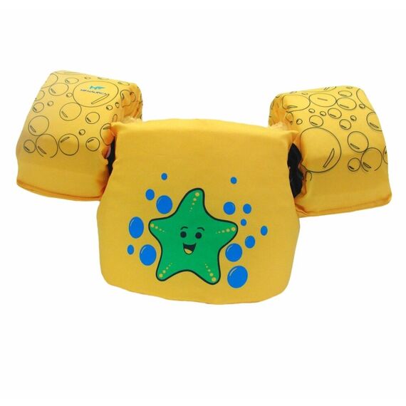 Colete Salva-Vidas Infantil Kids - Tamanho P - Mar & Cia - Amarelo - Estrela