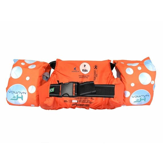 Colete Salva-Vidas Infantil Kids - Tamanho P - Mar & Cia - Laranja - Navio