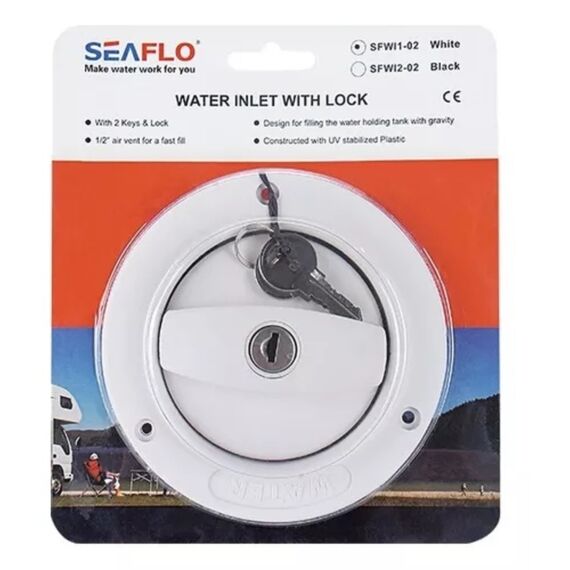 Bocal de Abastecimento Água Externo - 25mm - com Chave - gravação WATER