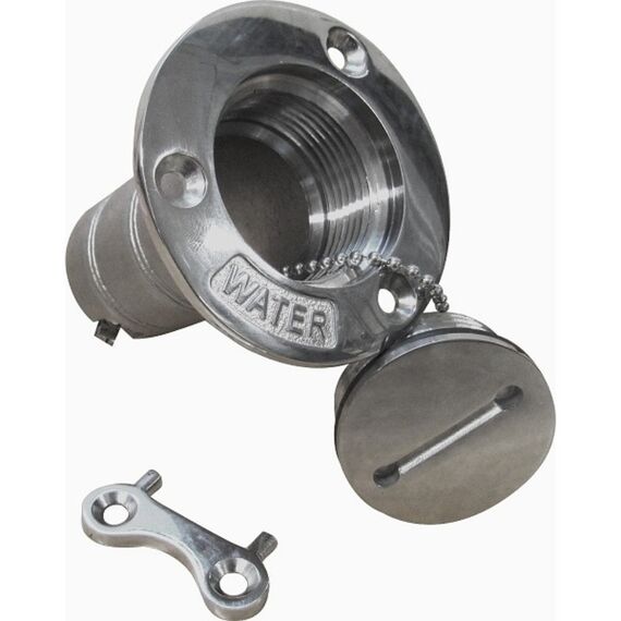 Bocal de Abastecimento em Inox c/ Trava de Segurança e Chaveta - Água Doce