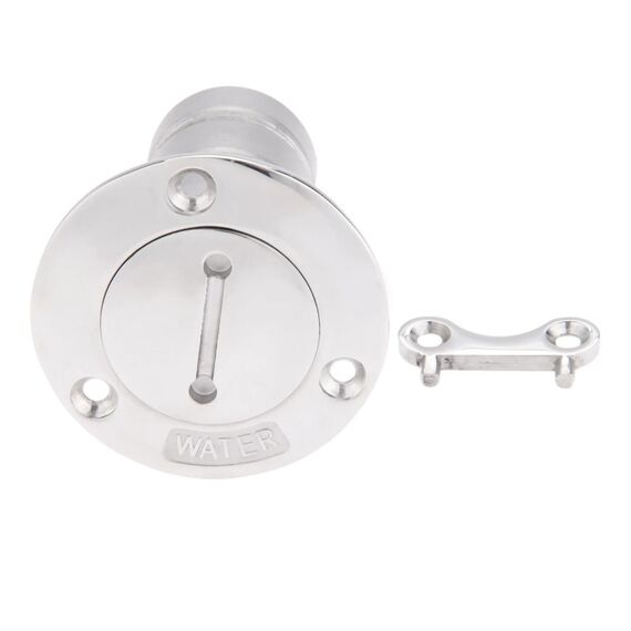 Bocal de Abastecimento em Inox c/ Trava de Segurança e Chaveta - Água Doce - 2 pol