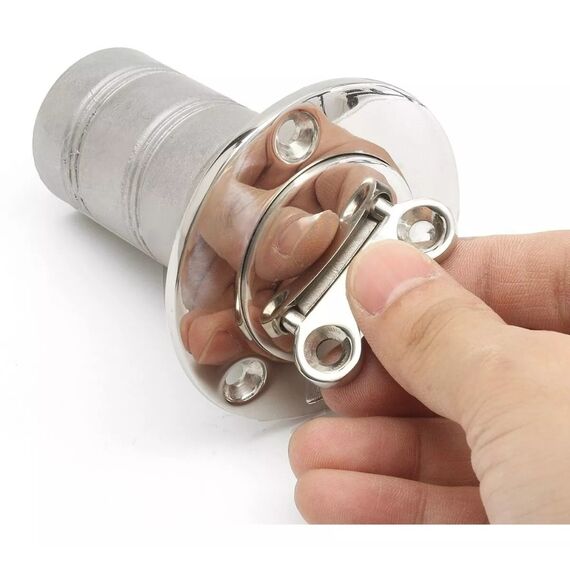 Bocal de Abastecimento em Inox c/ Trava de Segurança e Chaveta - Água Doce - 2 pol