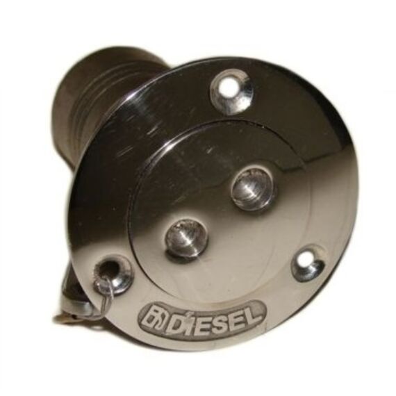 Bocal de Abastecimento em Inox c/ Trava de Segurança e Chaveta - Diesel