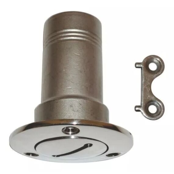 Bocal de Abastecimento em Inox c/ Trava de Segurança e Chaveta - Diesel