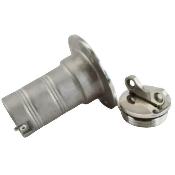 Bocal de Abastecimento em Inox c/ Trava de Segurança e Chaveta - Universal - Sem Marcação