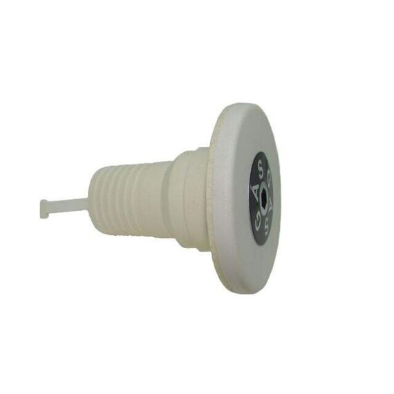 Bocal de Abastecimento em PVC c/ Trava de Segurança - Branco - Gasolina