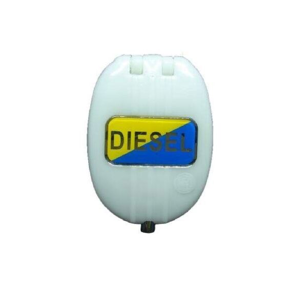 Bocal de Abastecimento Nylon Oval p/ Deck c/ Respiro 1-1/2 pol - Branco - Diesel